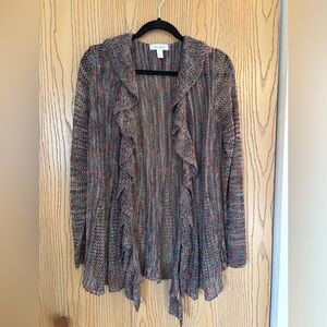 Dress Barn Open Front Loose Knit Cardigan